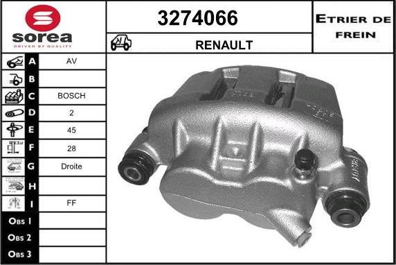 Sera 3274066 - Pinza freno autozon.pro