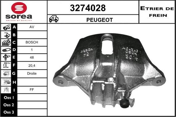 Sera 3274028 - Pinza freno autozon.pro