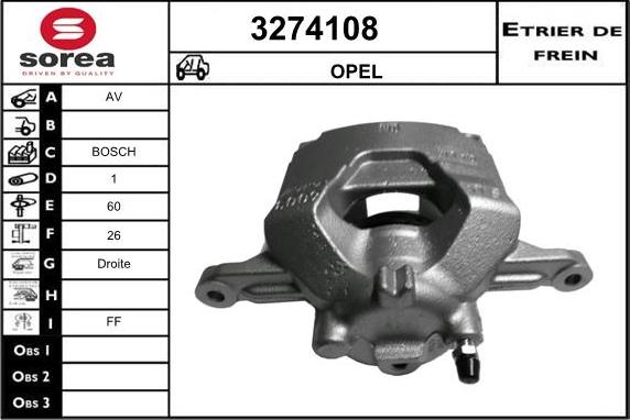 Sera 3274108 - Pinza freno autozon.pro