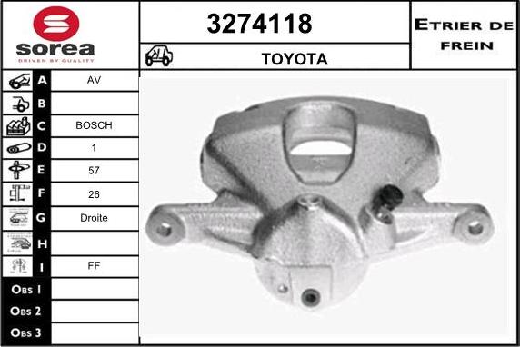 Sera 3274118 - Pinza freno autozon.pro