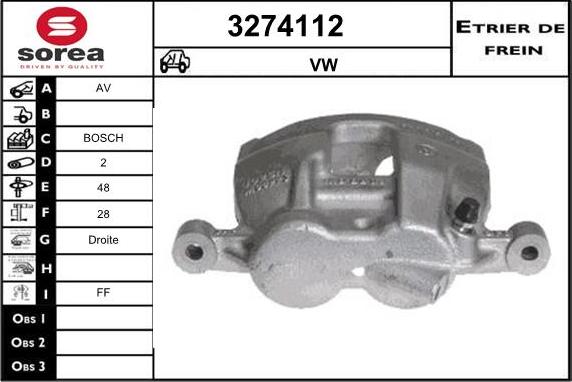 Sera 3274112 - Pinza freno autozon.pro