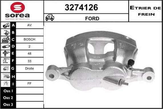 Sera 3274126 - Pinza freno autozon.pro