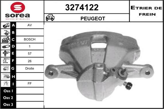 Sera 3274122 - Pinza freno autozon.pro