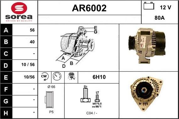 Sera AR6002 - Alternatore autozon.pro