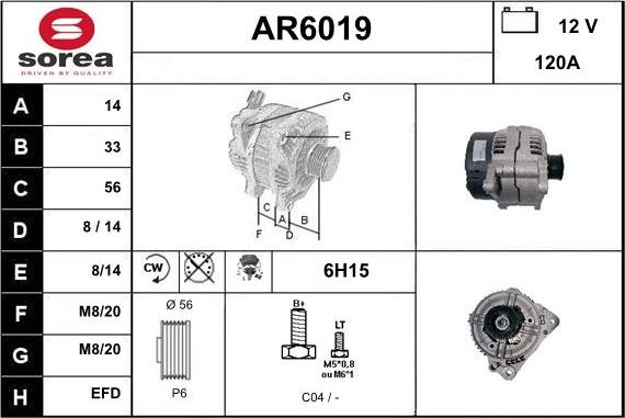 Sera AR6019 - Alternatore autozon.pro