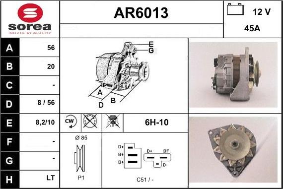 Sera AR6013 - Alternatore autozon.pro