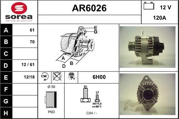 Sera AR6026 - Alternatore autozon.pro