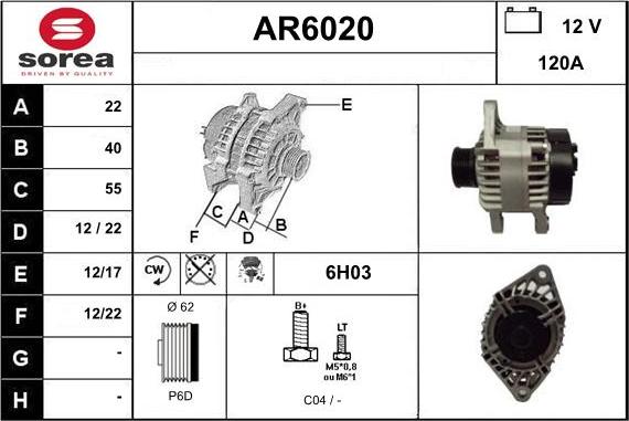 Sera AR6020 - Alternatore autozon.pro