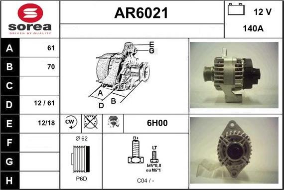 Sera AR6021 - Alternatore autozon.pro