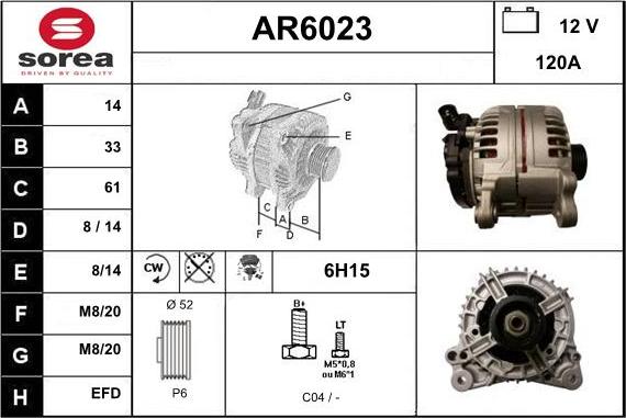 Sera AR6023 - Alternatore autozon.pro