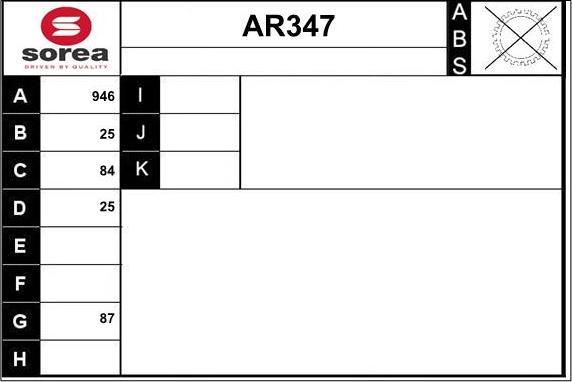 Sera AR347 - Albero motore / Semiasse autozon.pro