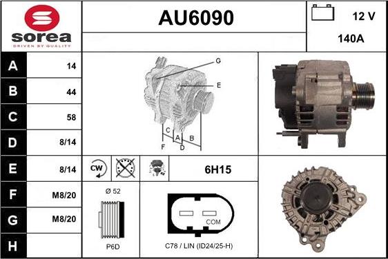 Sera AU6090 - Alternatore autozon.pro