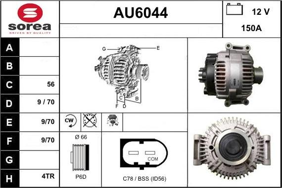 Sera AU6044 - Alternatore autozon.pro