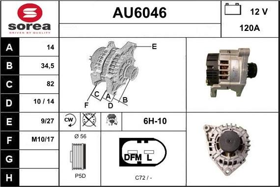 Sera AU6046 - Alternatore autozon.pro