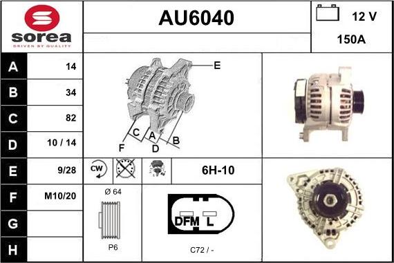 Sera AU6040 - Alternatore autozon.pro