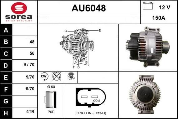 Sera AU6048 - Alternatore autozon.pro