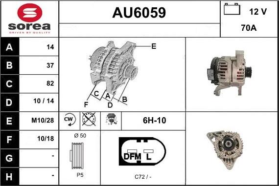 Sera AU6059 - Alternatore autozon.pro