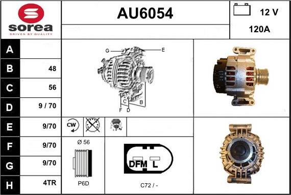 Sera AU6054 - Alternatore autozon.pro