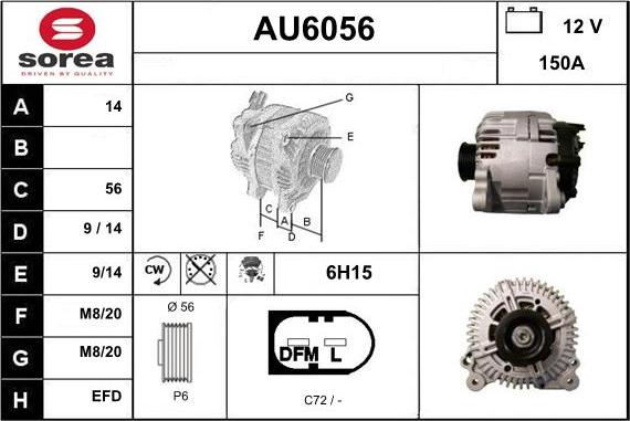 Sera AU6056 - Alternatore autozon.pro