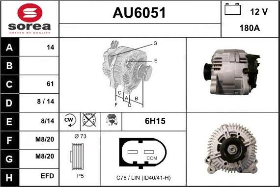 Sera AU6051 - Alternatore autozon.pro