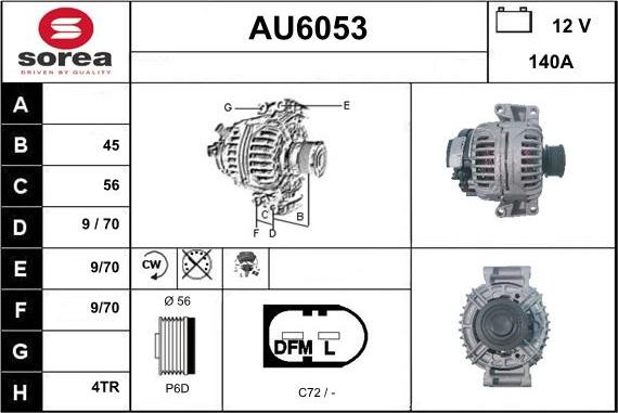 Sera AU6053 - Alternatore autozon.pro