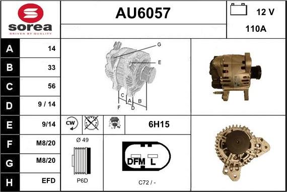 Sera AU6057 - Alternatore autozon.pro