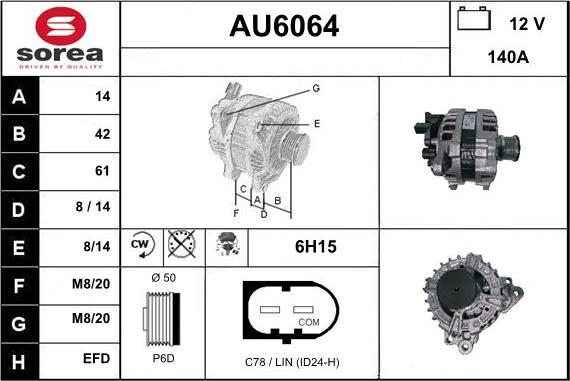 Sera AU6064 - Alternatore autozon.pro