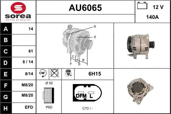 Sera AU6065 - Alternatore autozon.pro