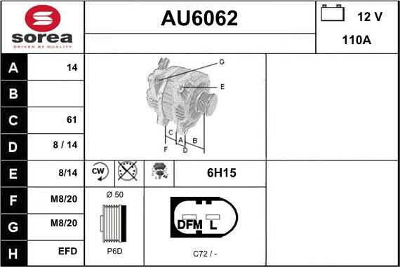 Sera AU6062 - Alternatore autozon.pro