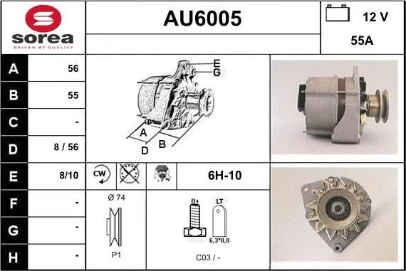 Sera AU6005 - Alternatore autozon.pro