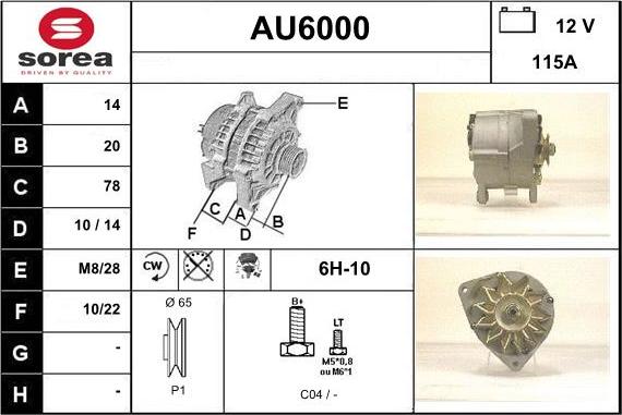 Sera AU6000 - Alternatore autozon.pro