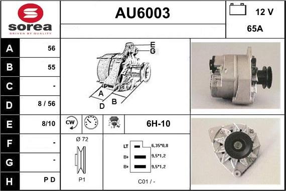 Sera AU6003 - Alternatore autozon.pro