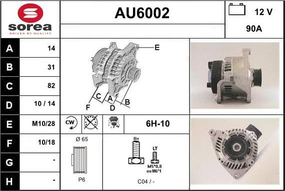 Sera AU6002 - Alternatore autozon.pro