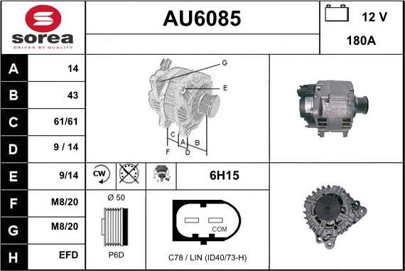 Sera AU6085 - Alternatore autozon.pro