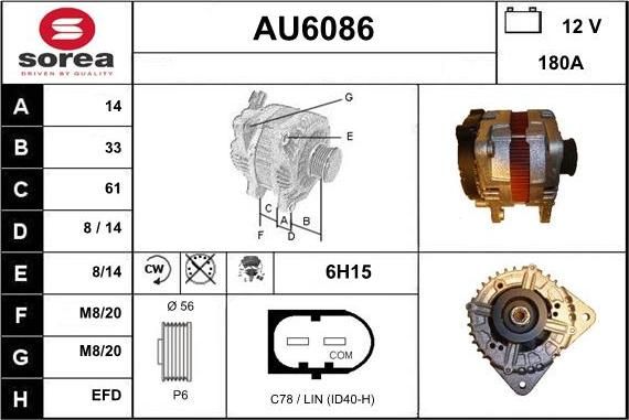 Sera AU6086 - Alternatore autozon.pro