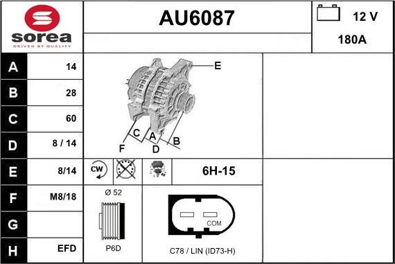 Sera AU6087 - Alternatore autozon.pro