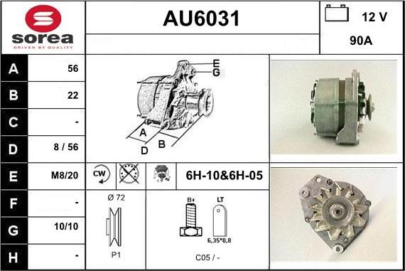 Sera AU6031 - Alternatore autozon.pro