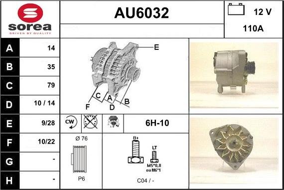 Sera AU6032 - Alternatore autozon.pro