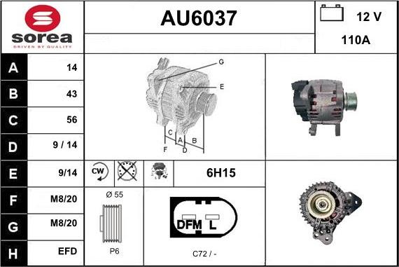 Sera AU6037 - Alternatore autozon.pro