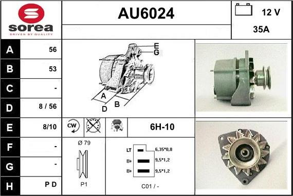 Sera AU6024 - Alternatore autozon.pro