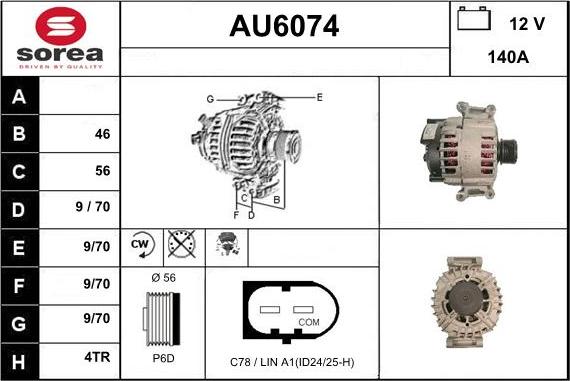 Sera AU6074 - Alternatore autozon.pro