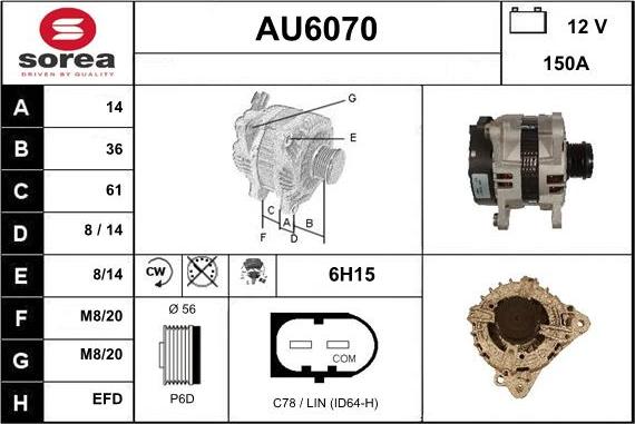 Sera AU6070 - Alternatore autozon.pro