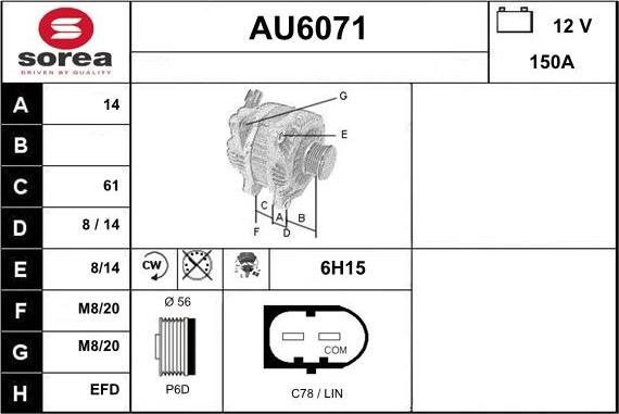 Sera AU6071 - Alternatore autozon.pro