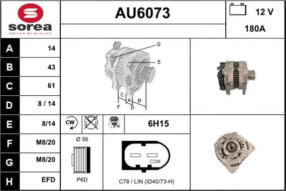 Sera AU6073 - Alternatore autozon.pro