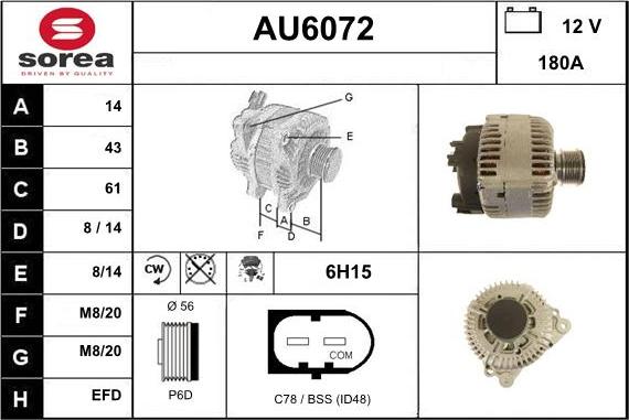 Sera AU6072 - Alternatore autozon.pro