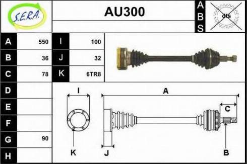 Sera AU300 - Albero motore / Semiasse autozon.pro