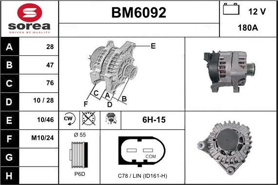 Sera BM6092 - Alternatore autozon.pro