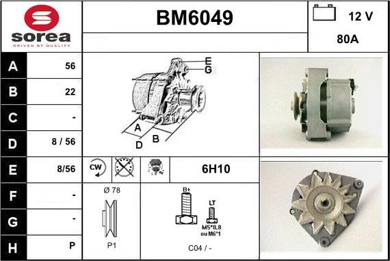 Sera BM6049 - Alternatore autozon.pro