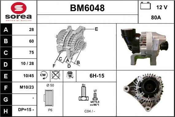 Sera BM6048 - Alternatore autozon.pro