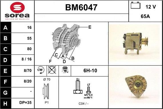 Sera BM6047 - Alternatore autozon.pro